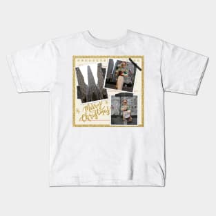 Merry Christmas from the Rockefeller Plaza in NYC Kids T-Shirt